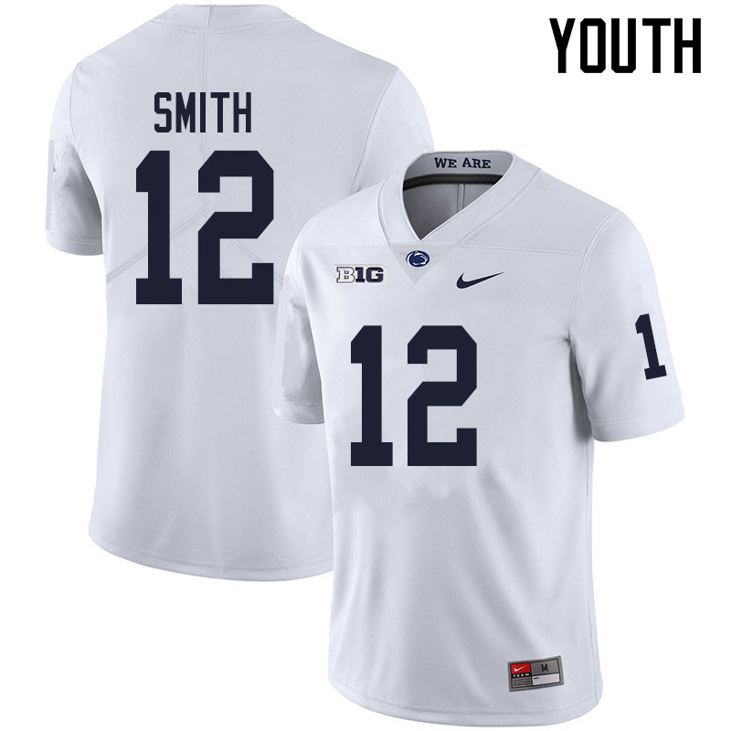 NCAA Nike Youth Penn State Nittany Lions Brandon Smith #12 College Football Authentic White Stitched Jersey XYJ1498FQ